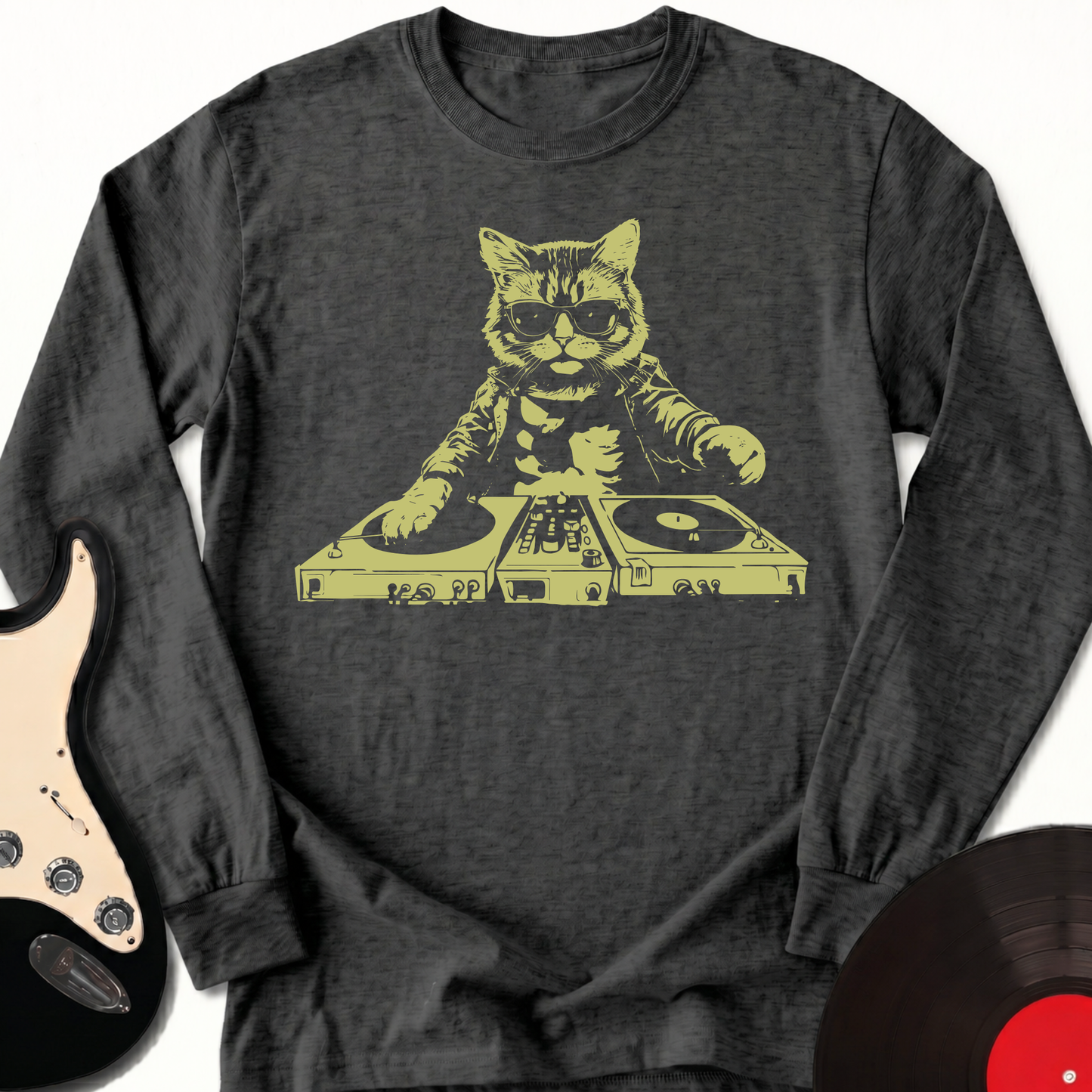 Cat DJ Long Sleeve