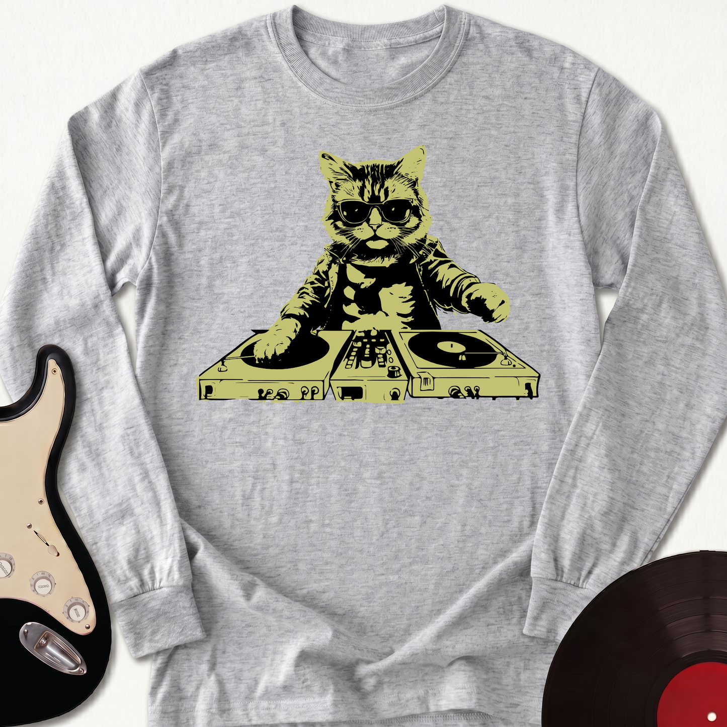 Cat DJ Long Sleeve