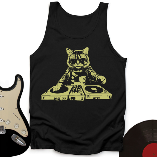 Cat DJ Tank Top