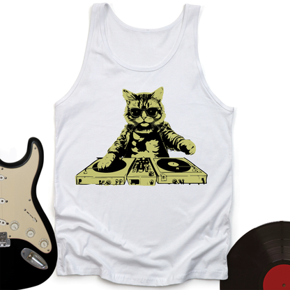 Cat DJ Tank Top