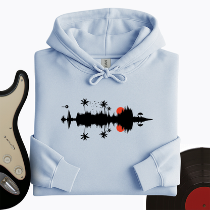 Beach Sound Waves Hoodie