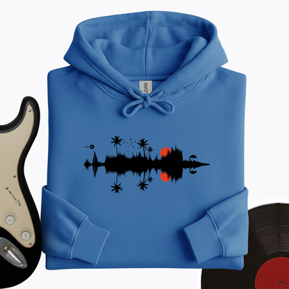 Beach Sound Waves Hoodie