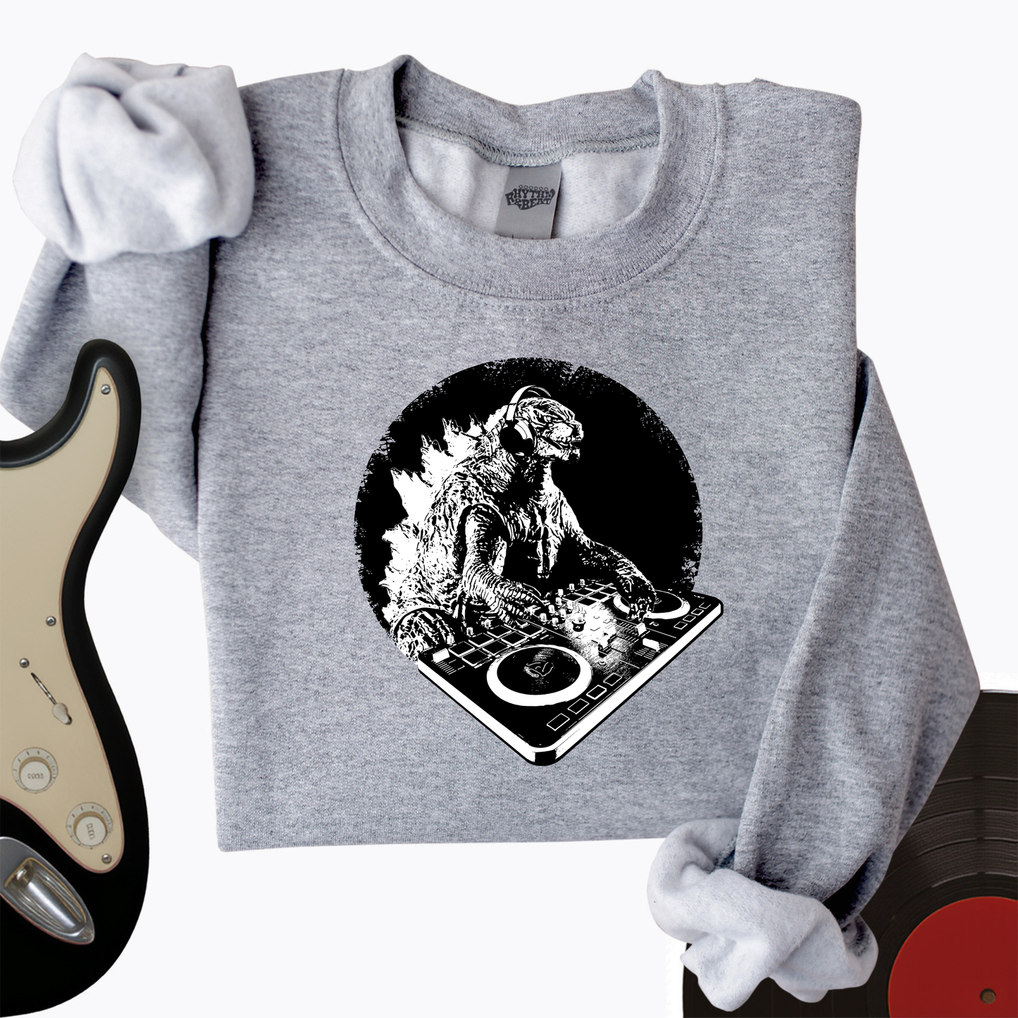 Dino DJ Crewneck