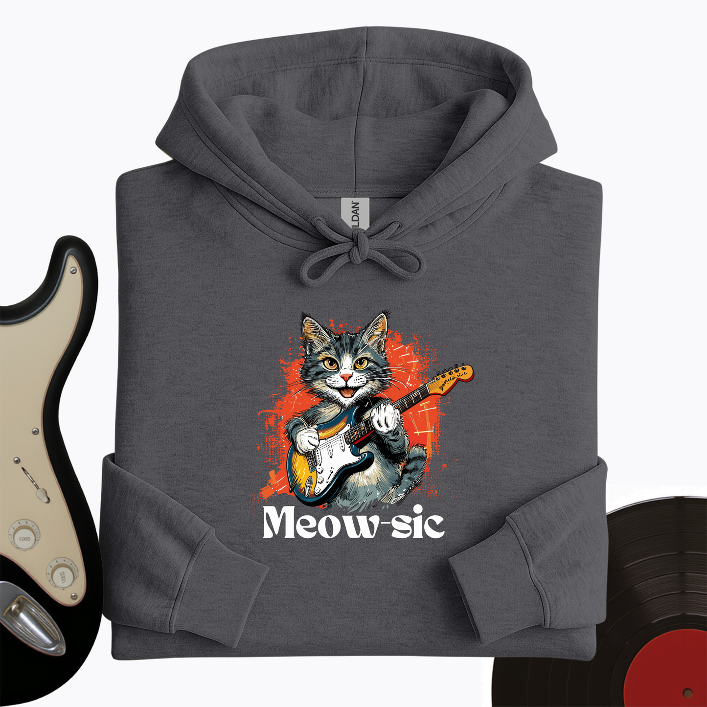 Rockin' Cat Hoodie