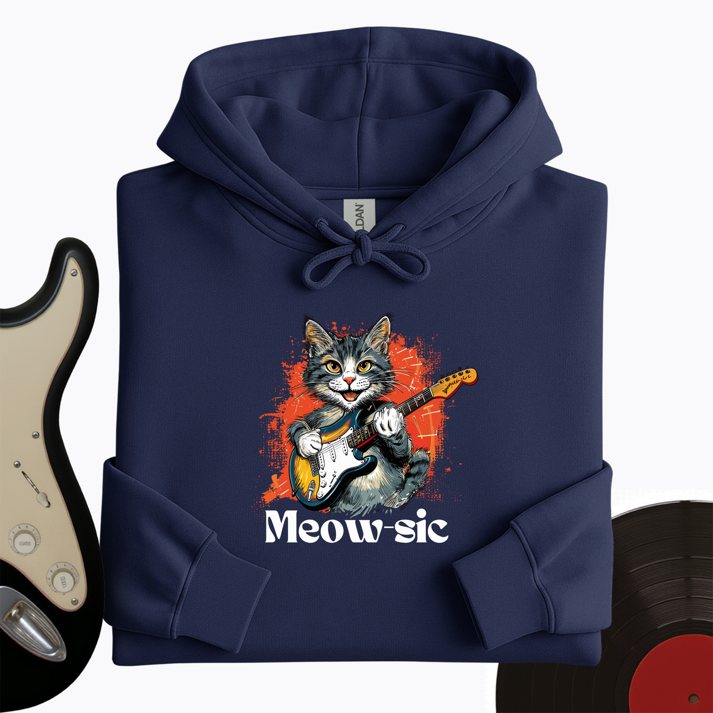 Rockin' Cat Hoodie