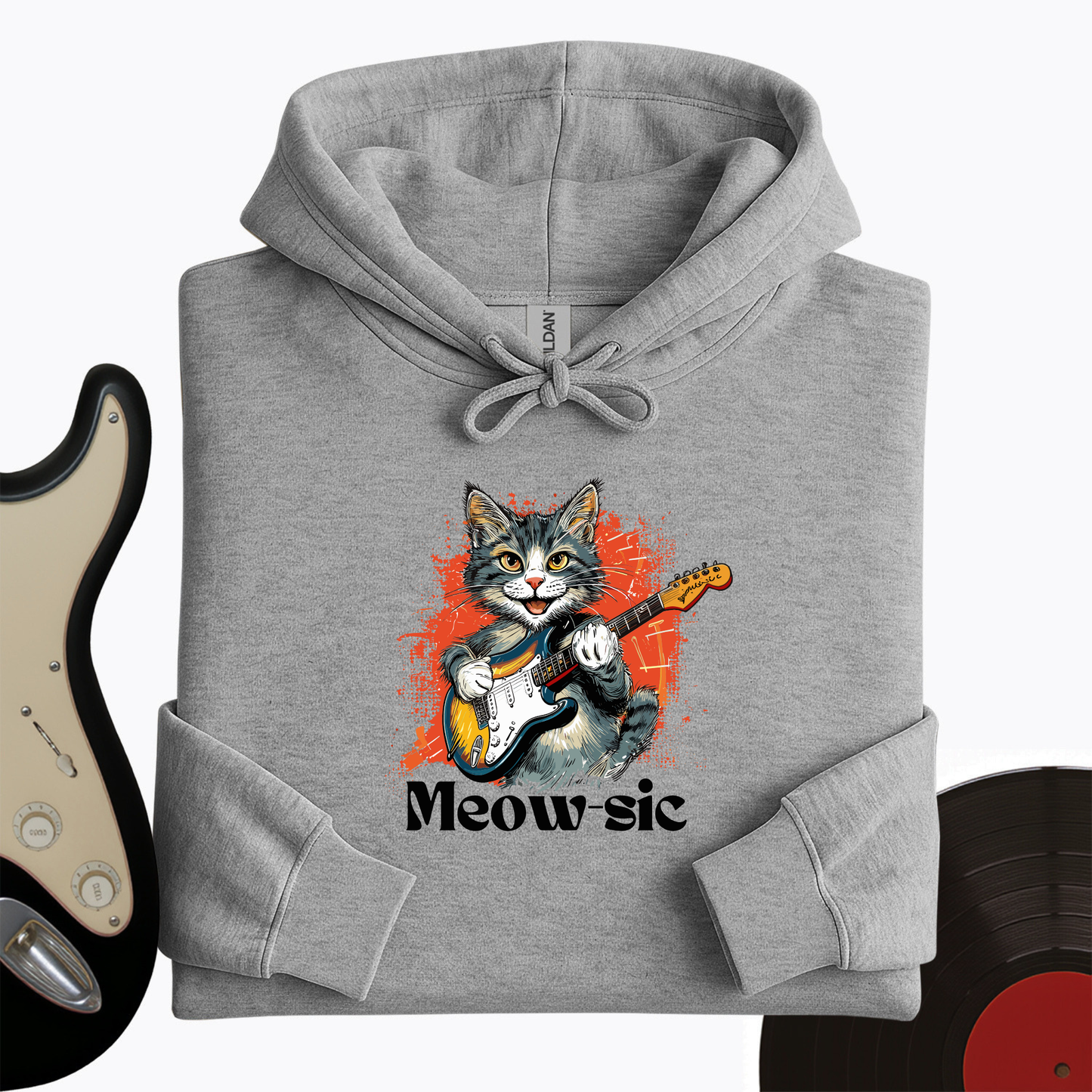 Rockin' Cat Hoodie