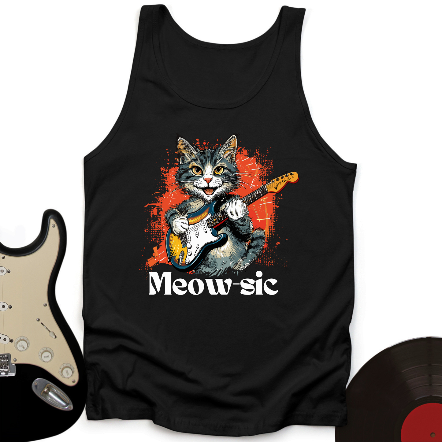 Rockin' Cat Tank Top