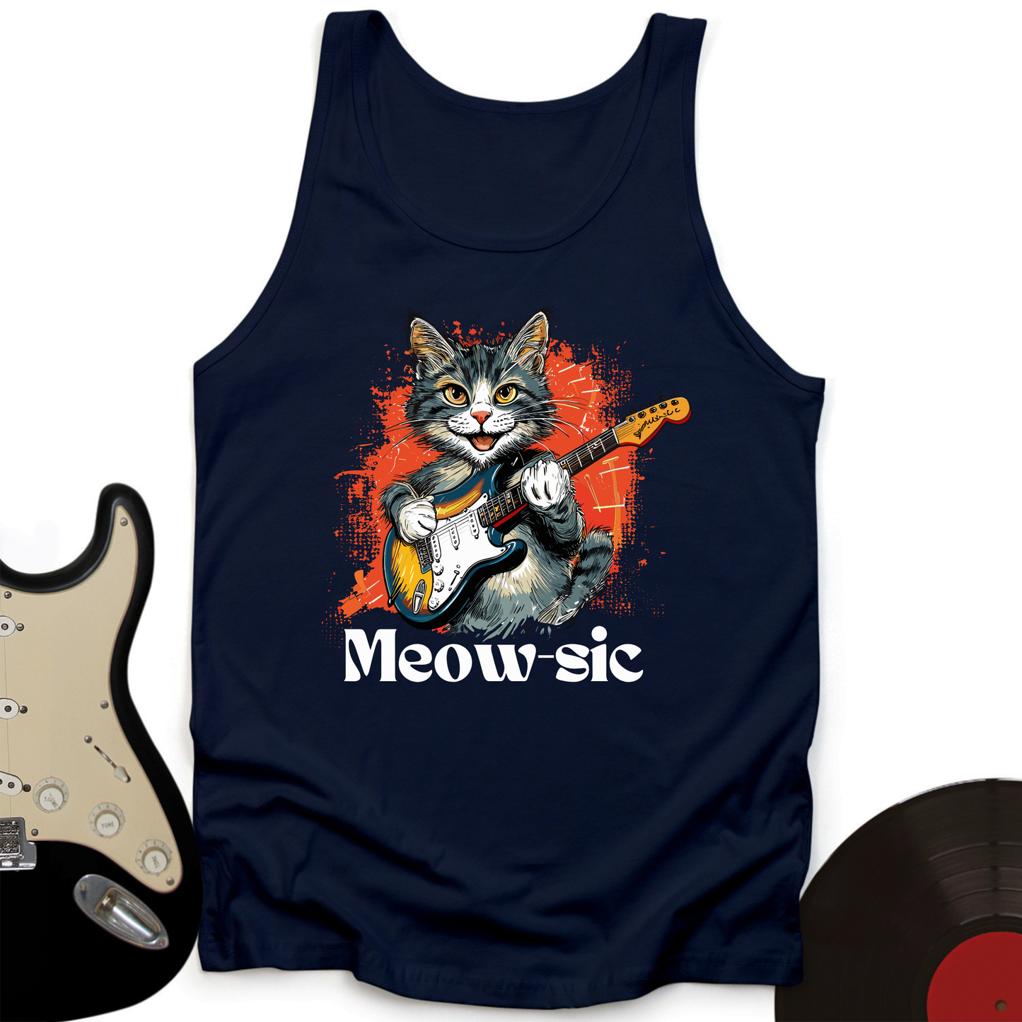 Rockin' Cat Tank Top