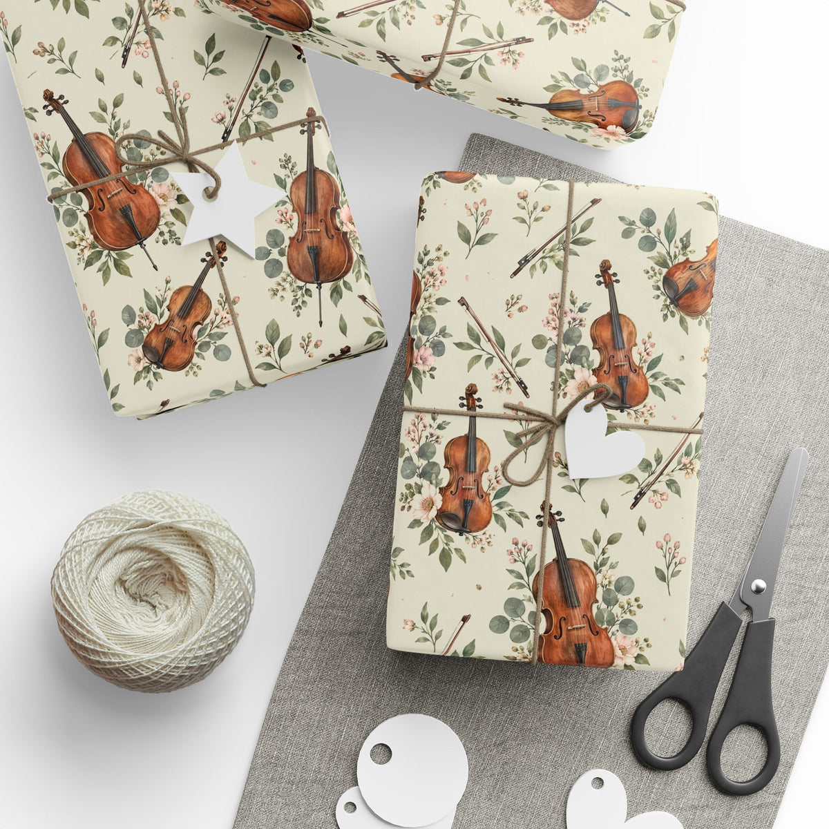 Watercolor Violin Wrapping Paper