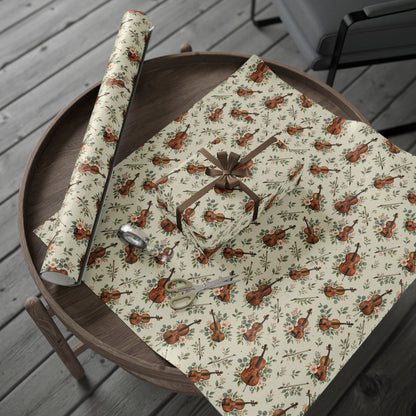 Watercolor Violin Wrapping Paper