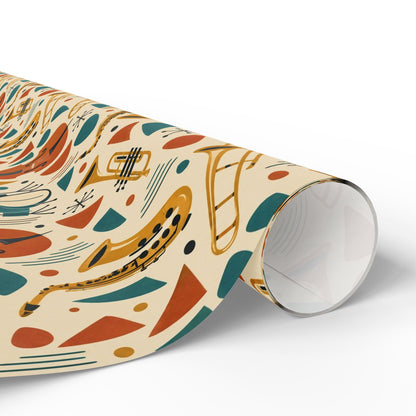 Mid-Century Jazz Band Wrapping Paper