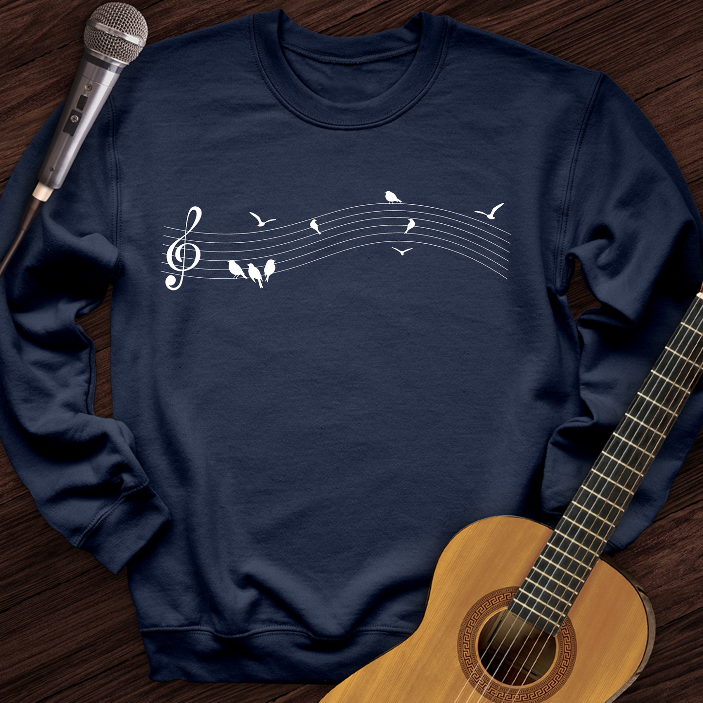 Music On A Wire Crewneck