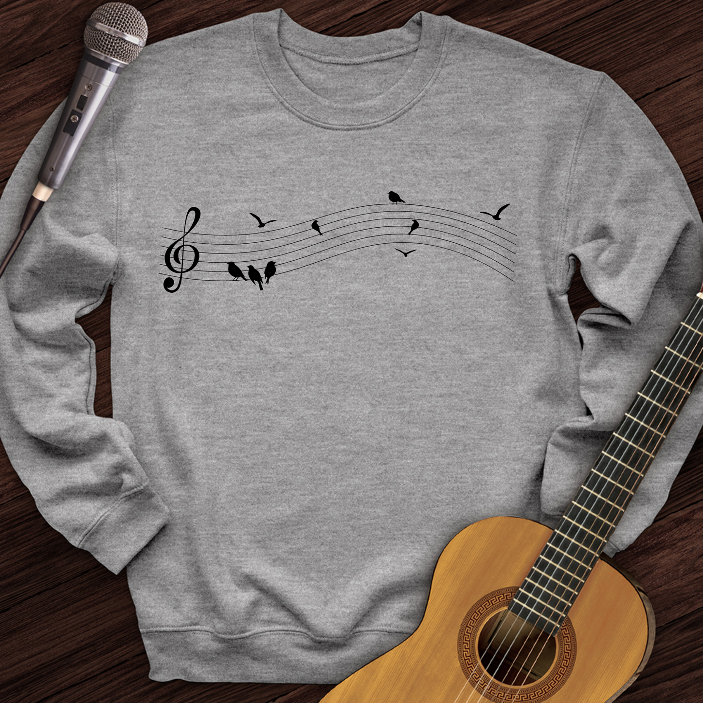 Music On A Wire Crewneck