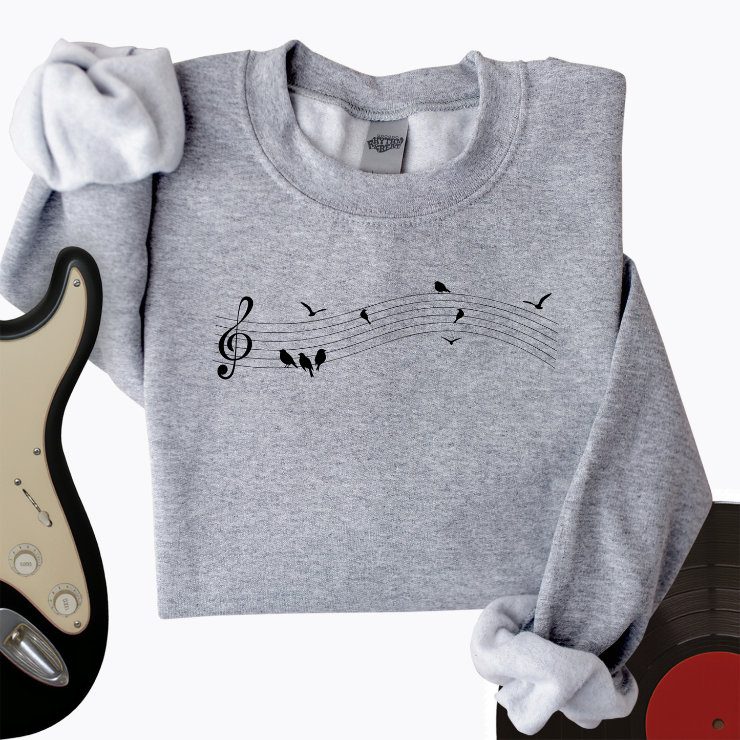 Music On A Wire Crewneck