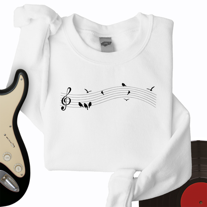 Music On A Wire Crewneck