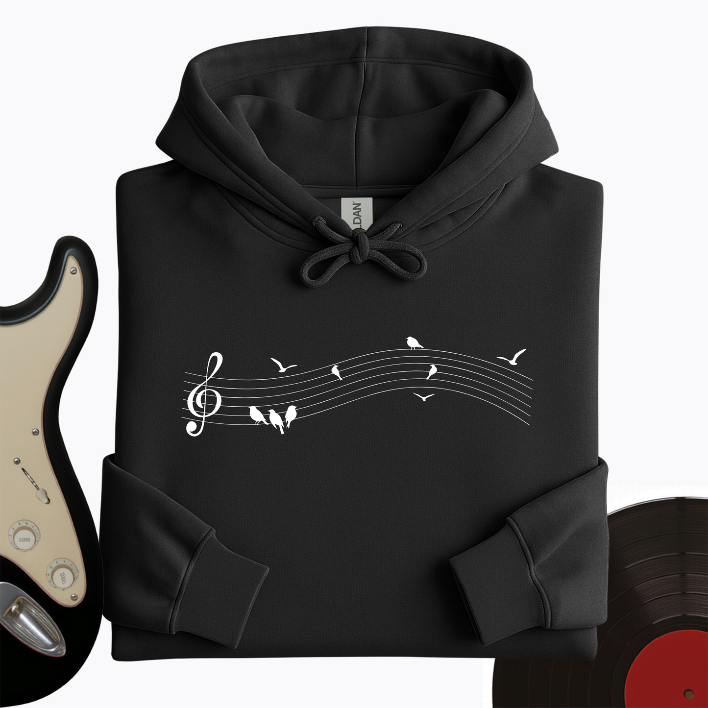 Music On A Wire Hoodie