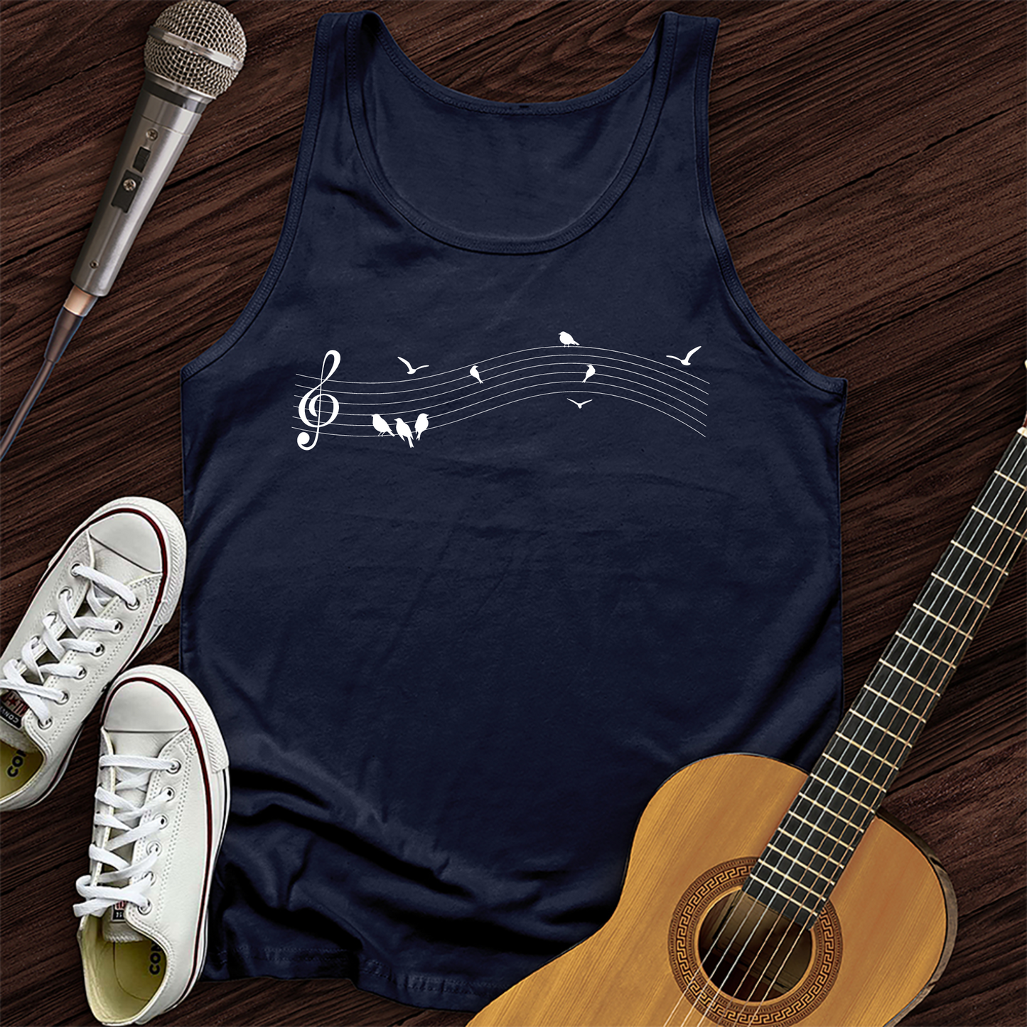 Music On A Wire Tank Top