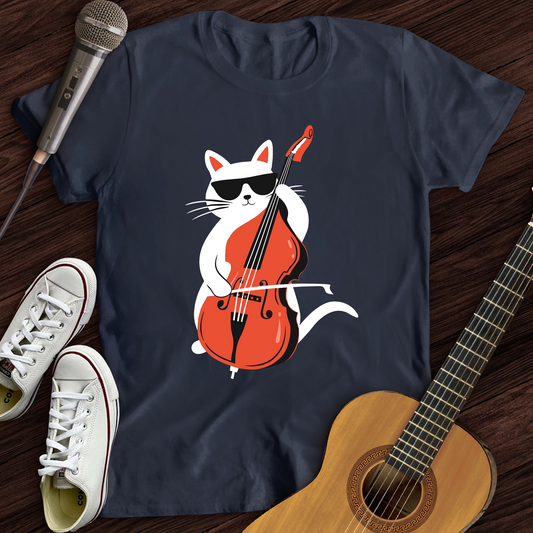 Cat Playing Cello T-Shirt