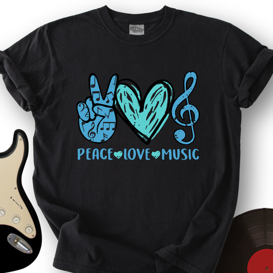 Peace, Love, Music T-Shirt