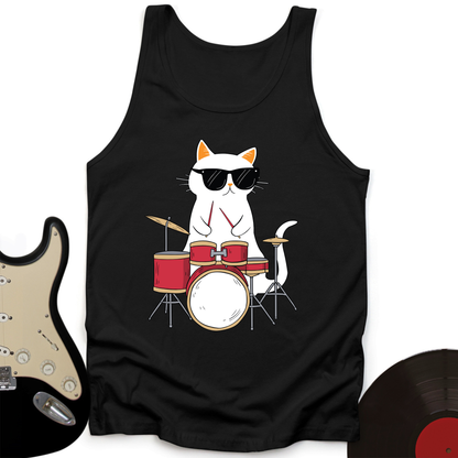 Drummer Cat Tank Top