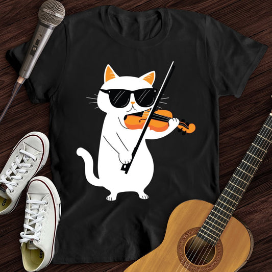 Cat Playing Violin T-Shirt