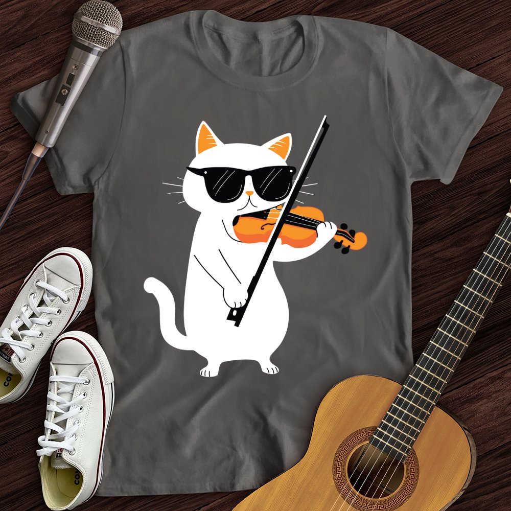 Cat Playing Violin T-Shirt