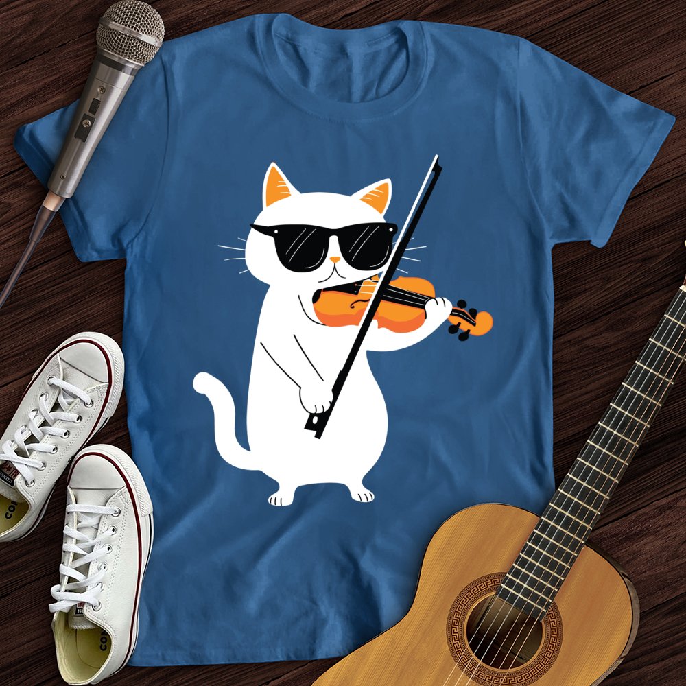 Cat Playing Violin T-Shirt