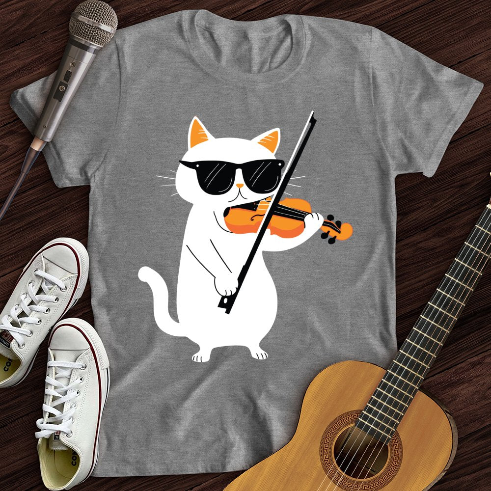 Cat Playing Violin T-Shirt