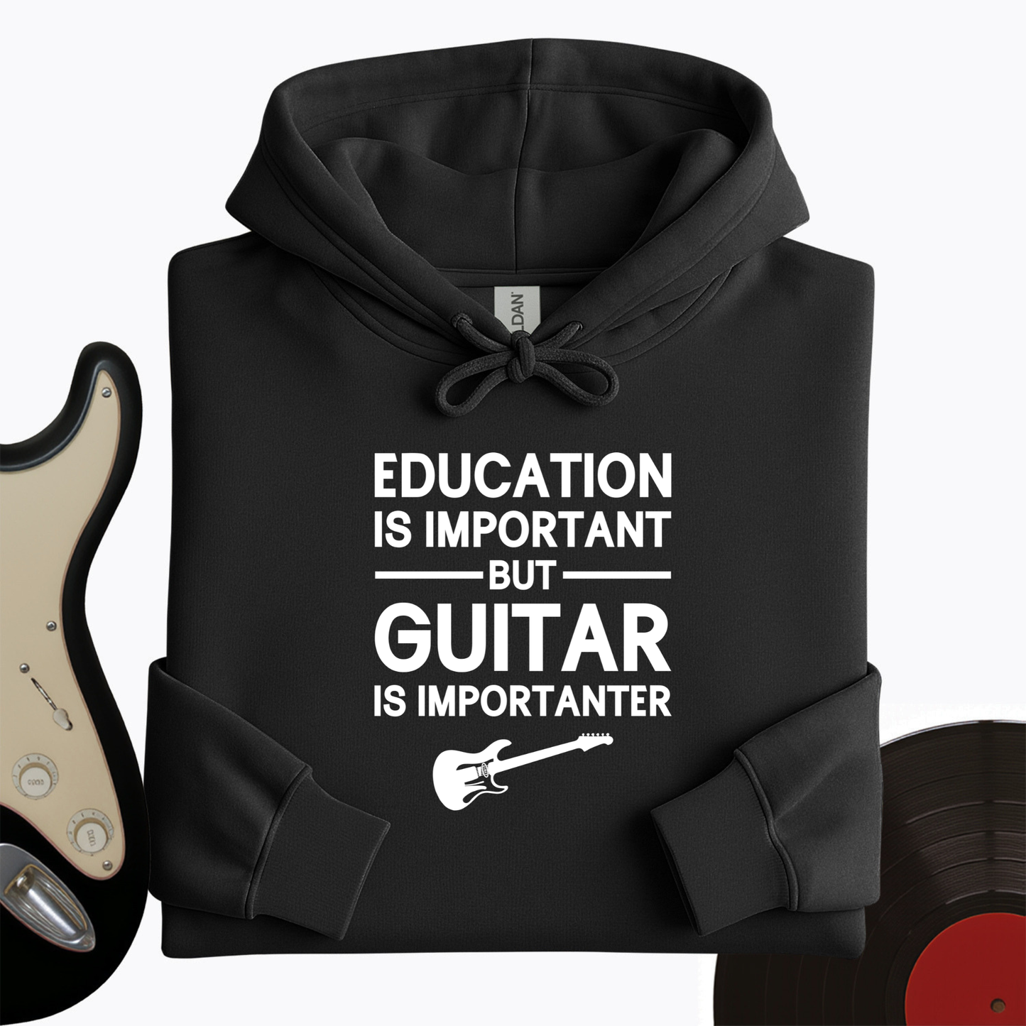 Education Is Important But Guitar Is Importanter Hoodie