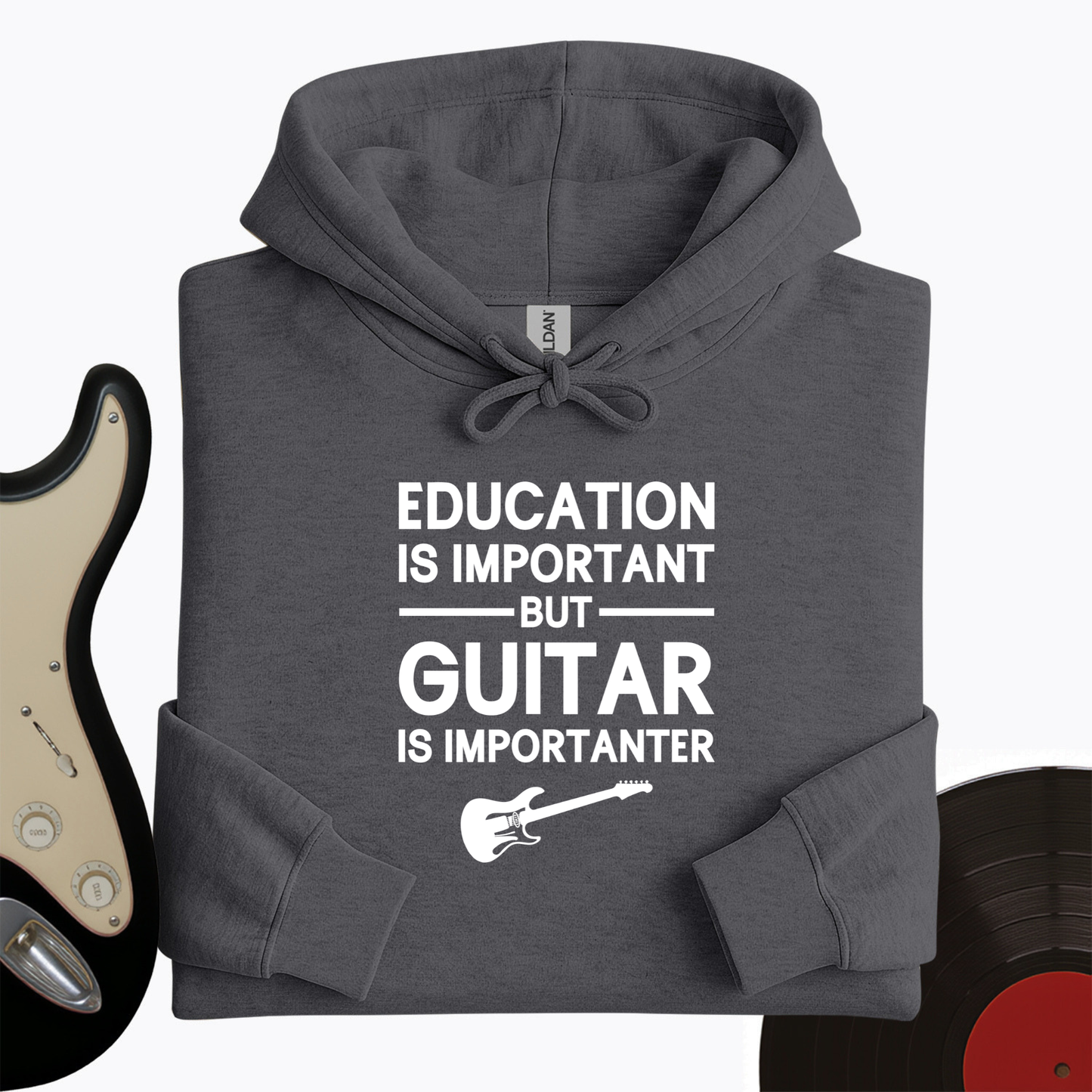 Education Is Important But Guitar Is Importanter Hoodie