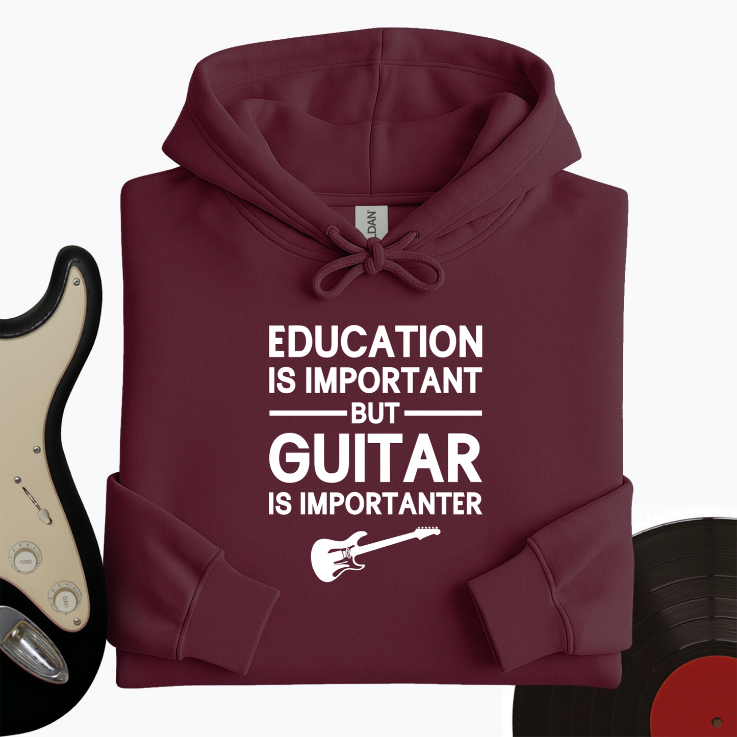 Education Is Important But Guitar Is Importanter Hoodie