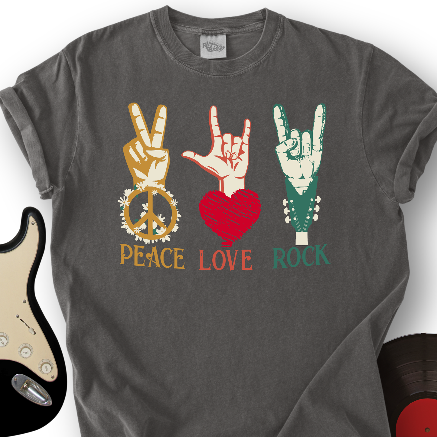 Peace, Love, Rock T-Shirt
