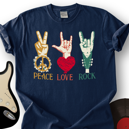 Peace, Love, Rock T-Shirt