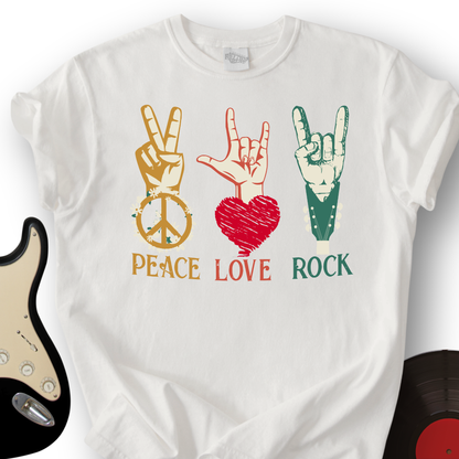Peace, Love, Rock T-Shirt