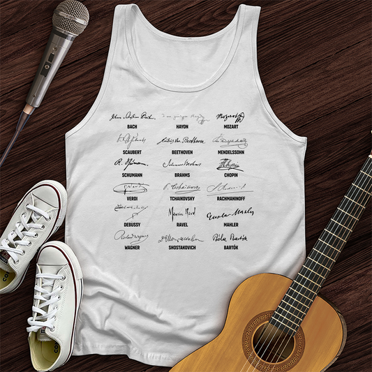 Signature Of Composers Tank Top