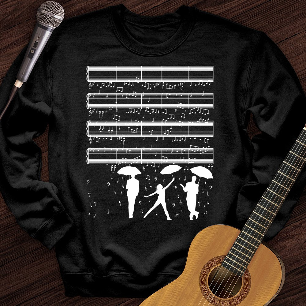 Raining Music Notes Crewneck