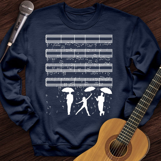 Raining Music Notes Crewneck