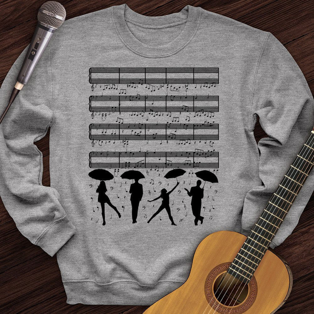 Raining Music Notes Crewneck