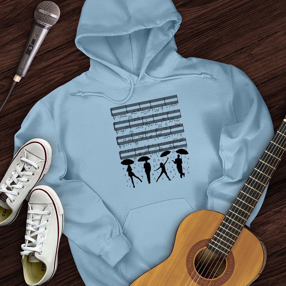 Raining Music Notes Hoodie