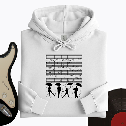 Raining Music Notes Hoodie