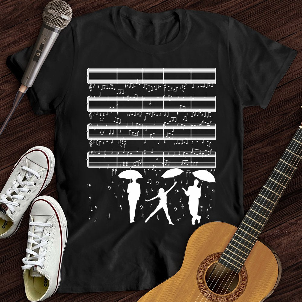 Raining Music Notes T-Shirt