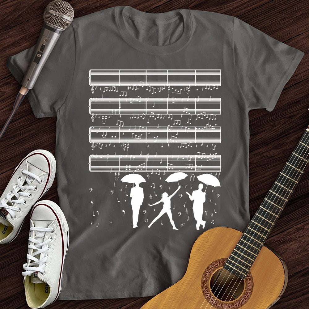 Raining Music Notes T-Shirt