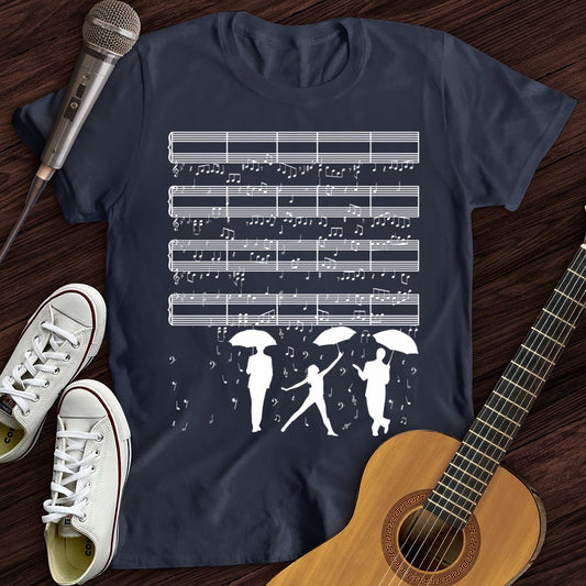 Raining Music Notes T-Shirt