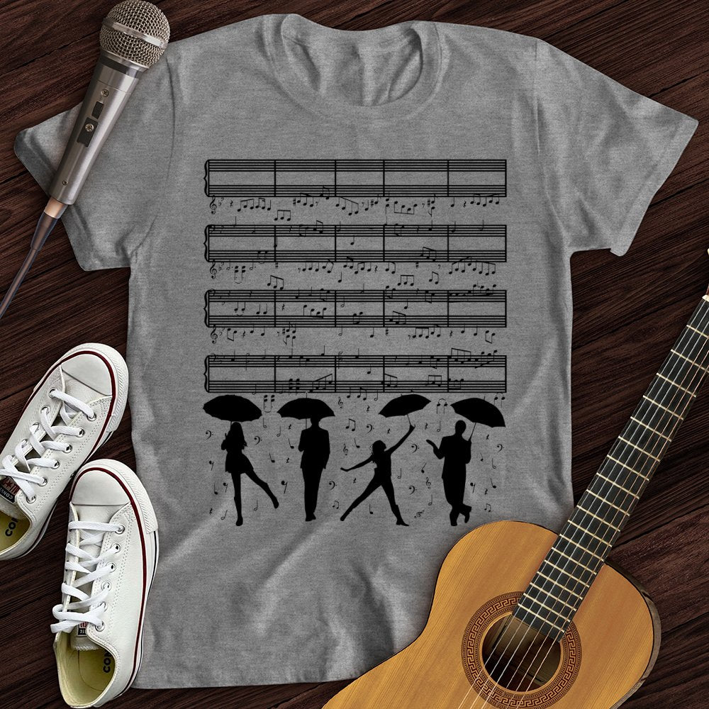 Raining Music Notes T-Shirt