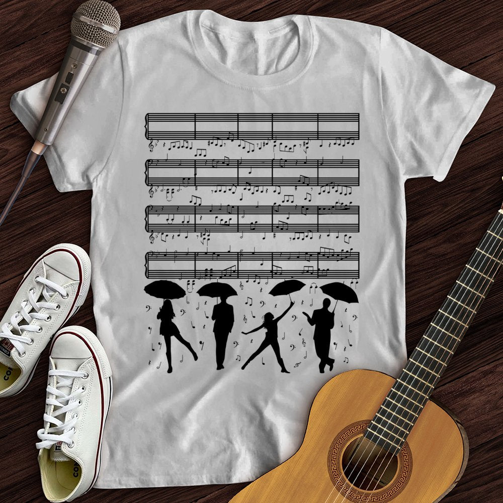 Raining Music Notes T-Shirt