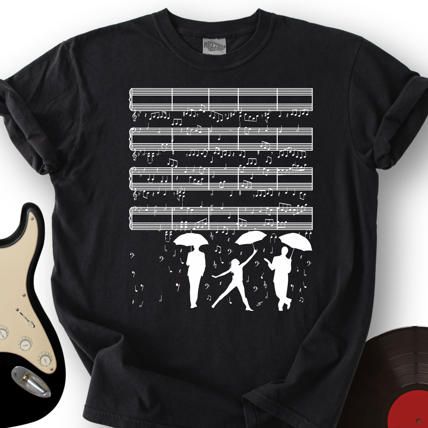 Raining Music Notes T-Shirt