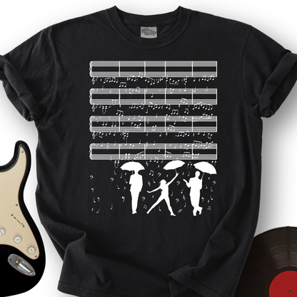 Raining Music Notes T-Shirt