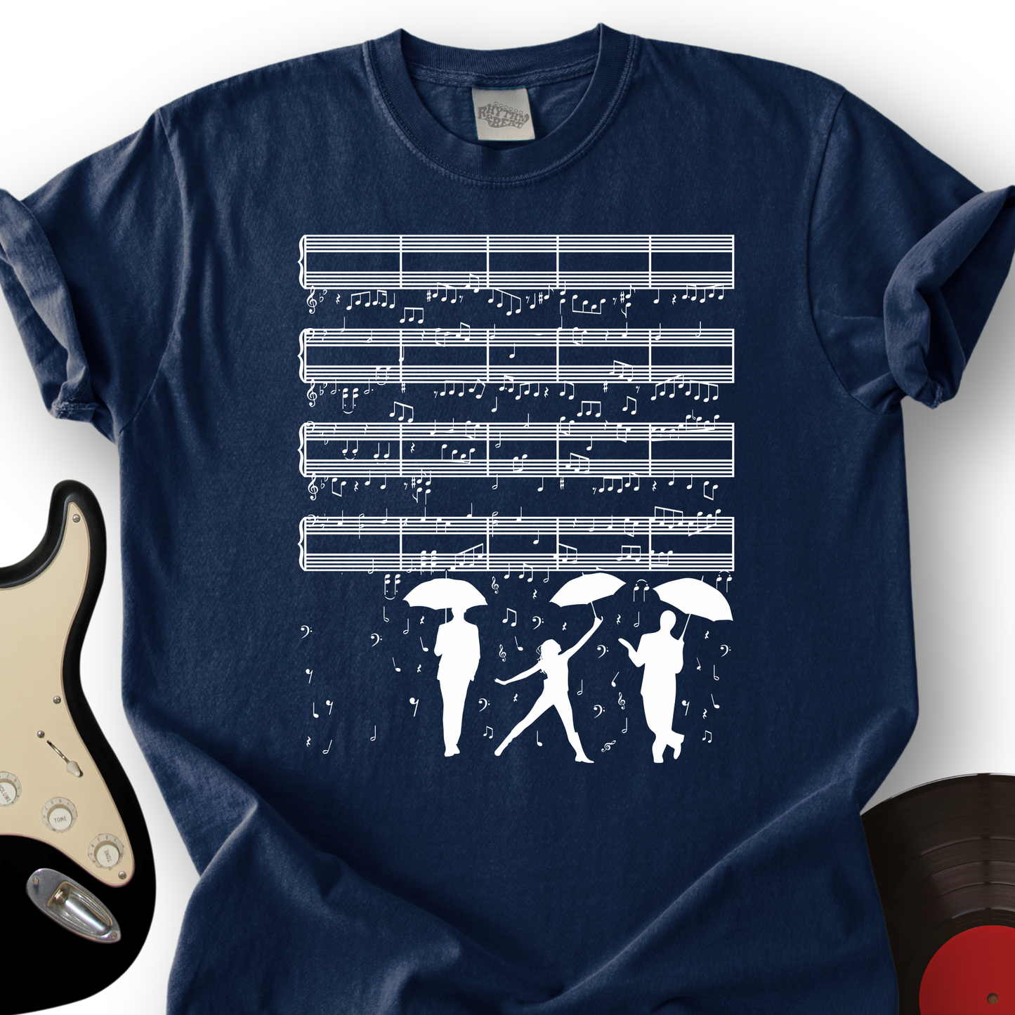 Raining Music Notes T-Shirt