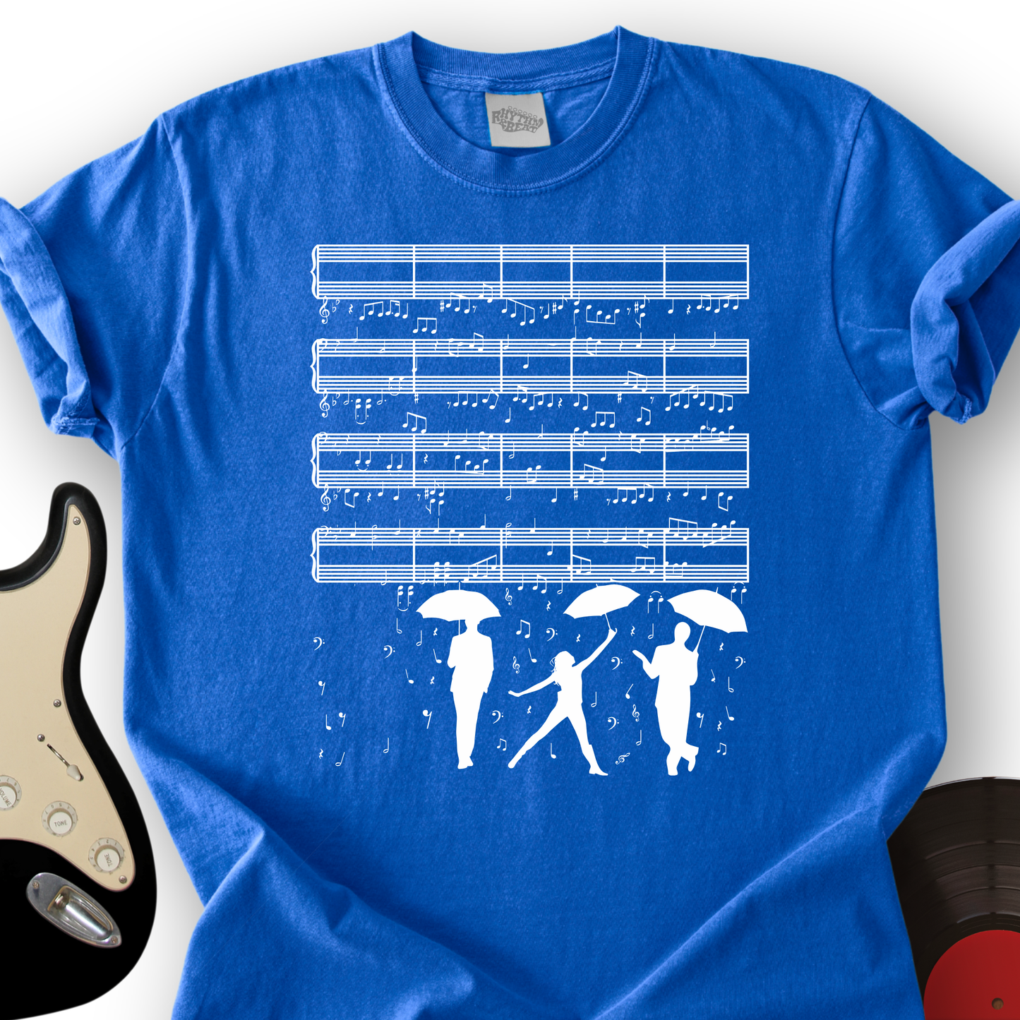 Raining Music Notes T-Shirt