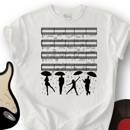 Raining Music Notes T-Shirt